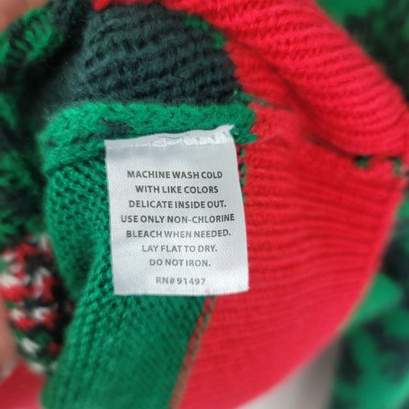 Party sweater Dec. 25th Meowy Catmas grapic ugly Christmas sweater Size medium - Picture 4 of 6